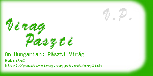 virag paszti business card